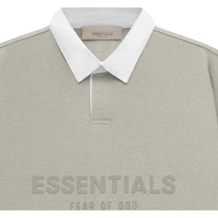 Поло Fear of God Essentials SS23 Waffle Henley Rugby Seal LogoPolo - изображение 4