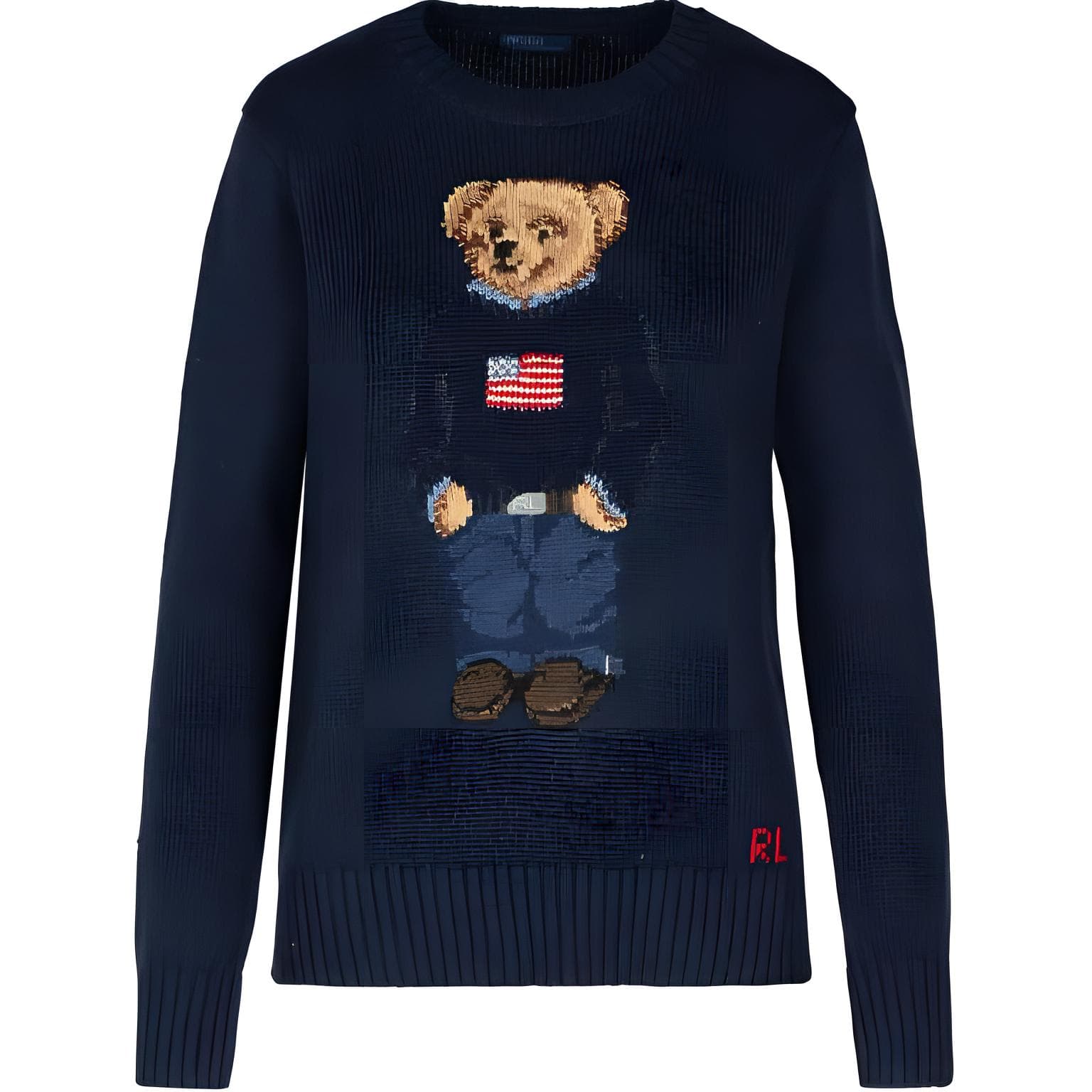 Кофта Polo Ralph Lauren Polo Bear Трикотаж Стандартный размер Женские Морской синий - изображение 1
