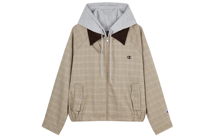 Куртка Champion FW24 Спортивный Шик Куртки и Пальто Женские Светлый Хаки - изображение 1