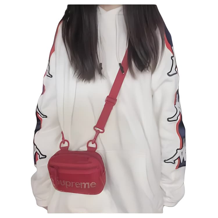 Сумка через плечо Supreme Nylon Phone Bag Red - изображение 5
