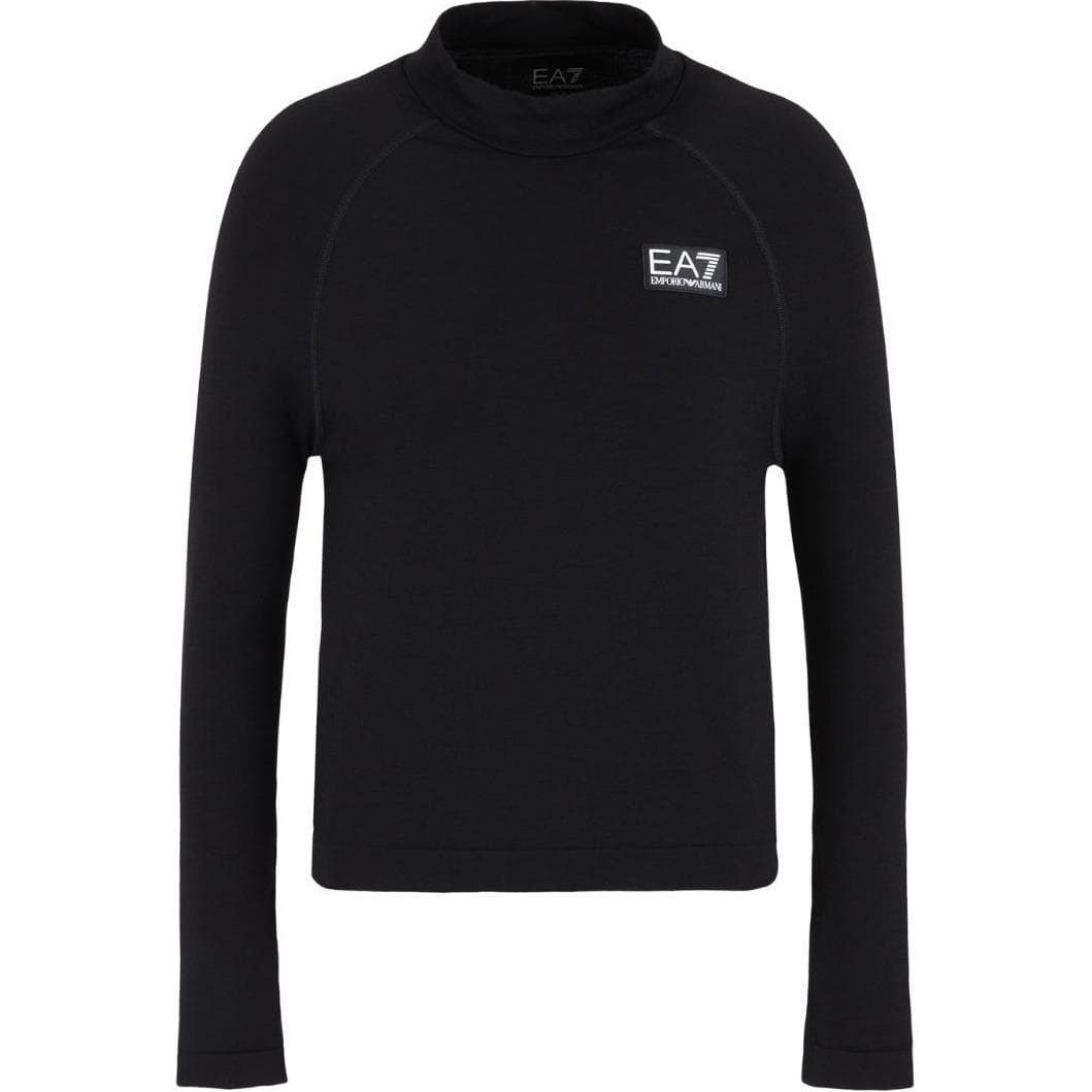 Футболка EMPORIO ARMANI EA7 FW24 T Рубашка Женская Черная - изображение 1