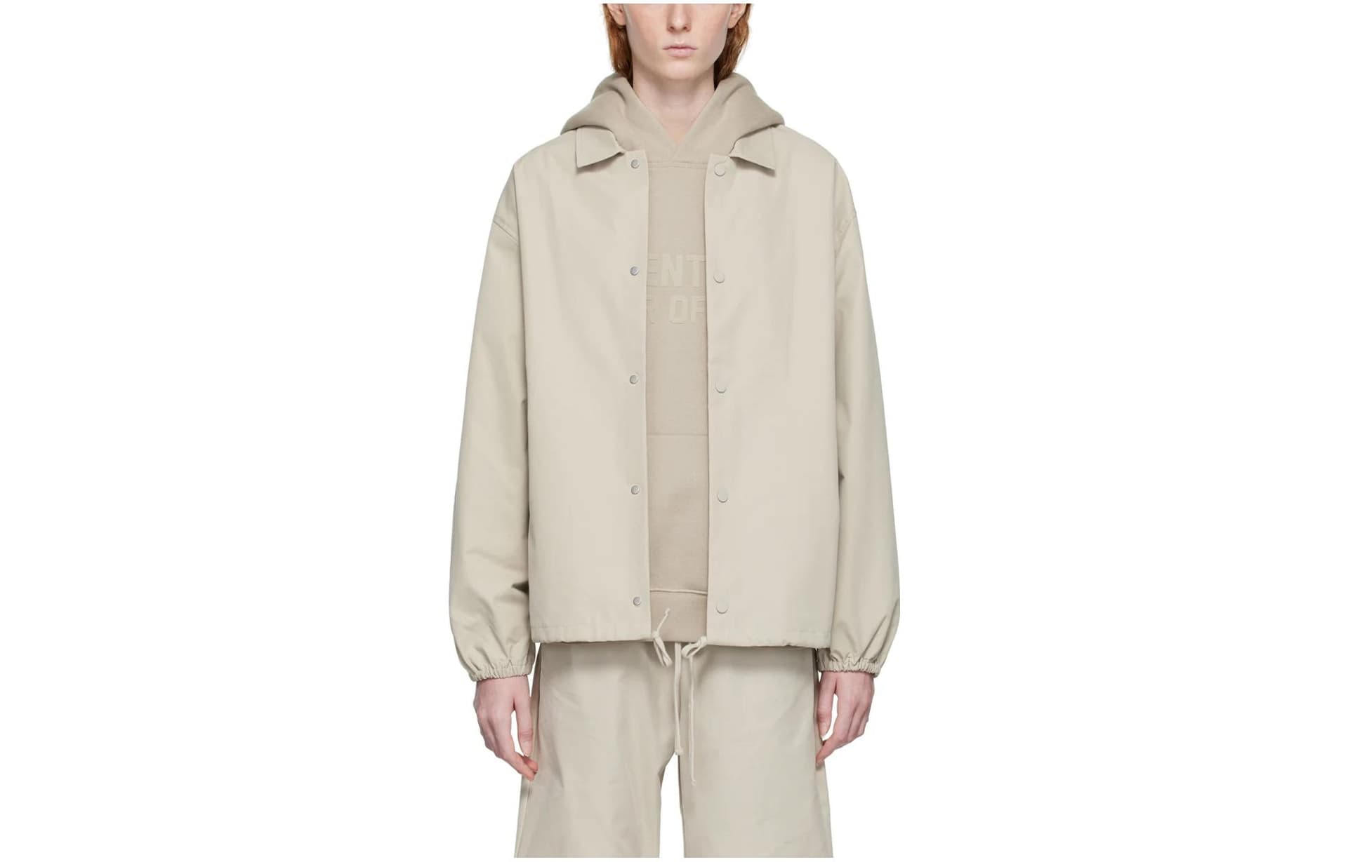 Куртка Fear of God Essentials FW22 Gray Drawstring Jacket Smoke - изображение 1