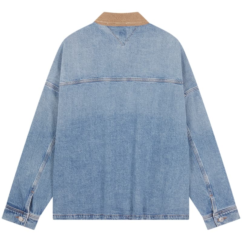 Куртка Tommy Hilfiger Куртки и Пальто Мужской Джинсовый Синий 1AB - изображение 2