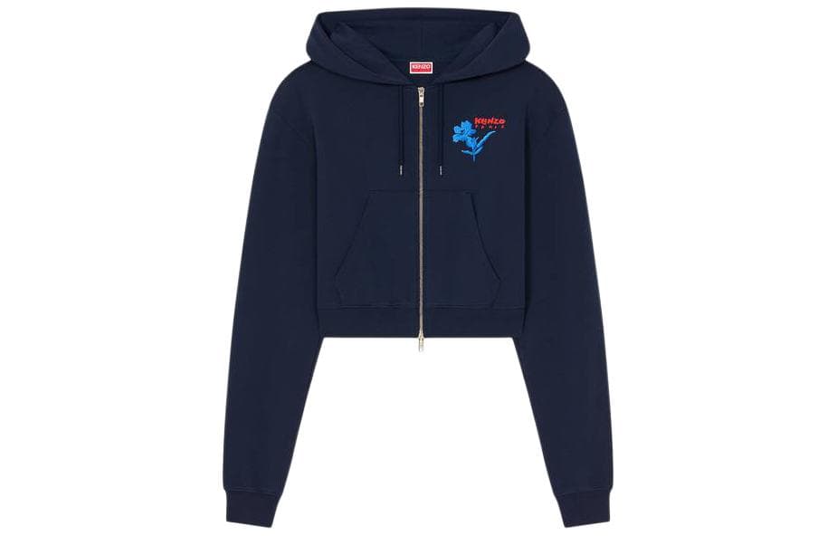 Куртка KENZO Drawn Flowers' Embroidered Sweatshirt - изображение 1