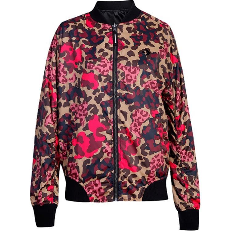 Куртка Converse Reversible Oversized MA-1 Bomber Двусторонний Бейсбольный воротник Спущенное плечо Длинный рукав Без капюшона Пуховик Женский Черный - изображение 1