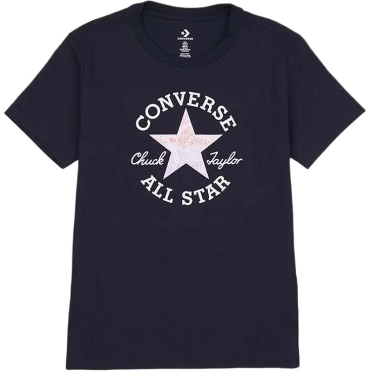 Футболка Converse Chuck Patch Стандартная (Standard) T-Shirt Женская Черная - изображение 1