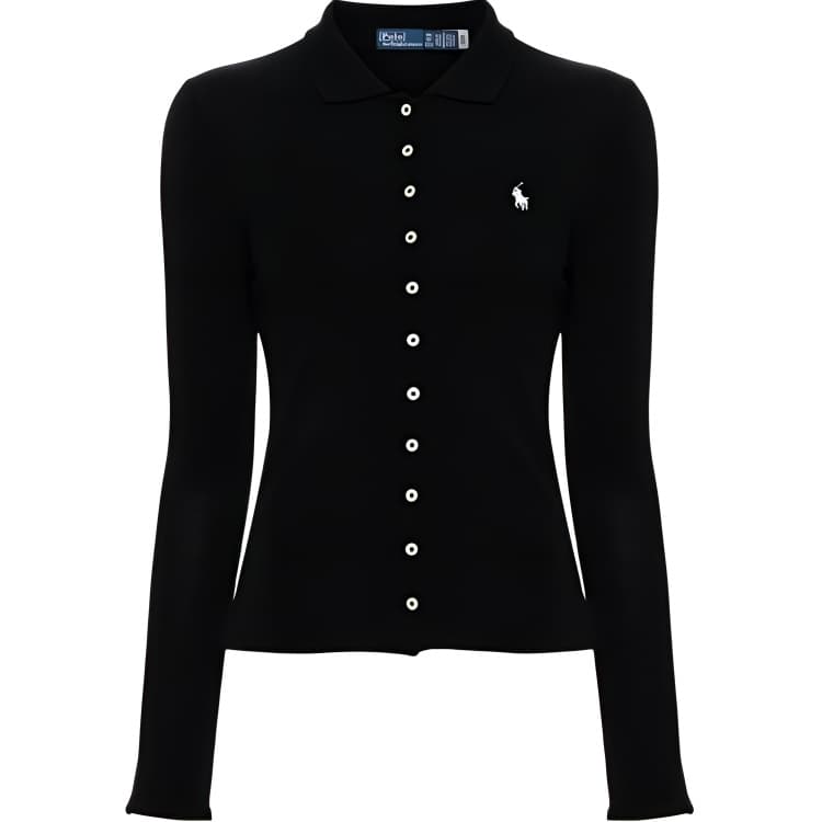 Polo Ralph Lauren Поло Облегающий Женские Черный - изображение 1