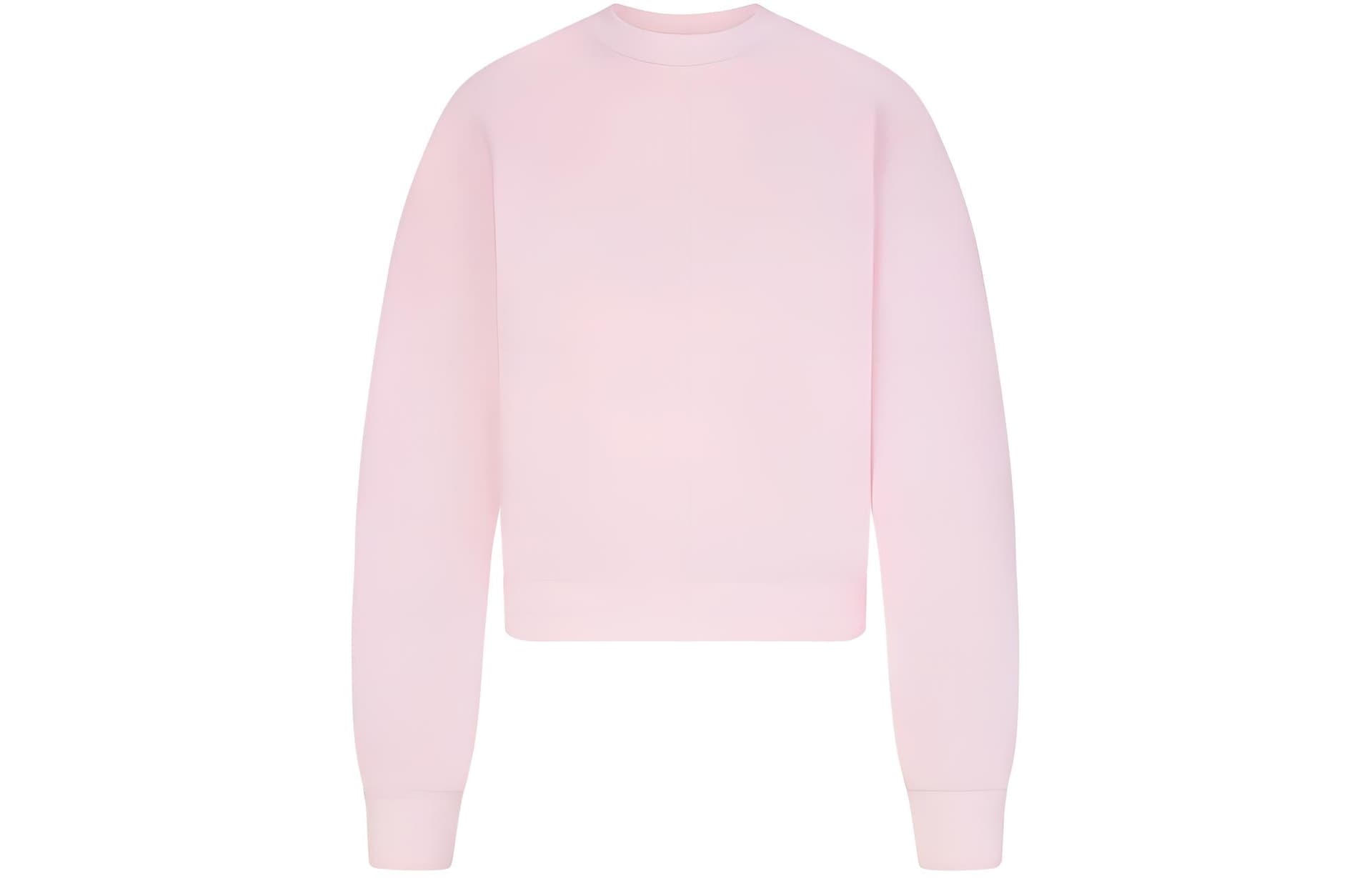 Худи SKIMS SS24 COTTON FLEECE CLASSIC CREWNECK CHERRY BLOSSOM - изображение 1