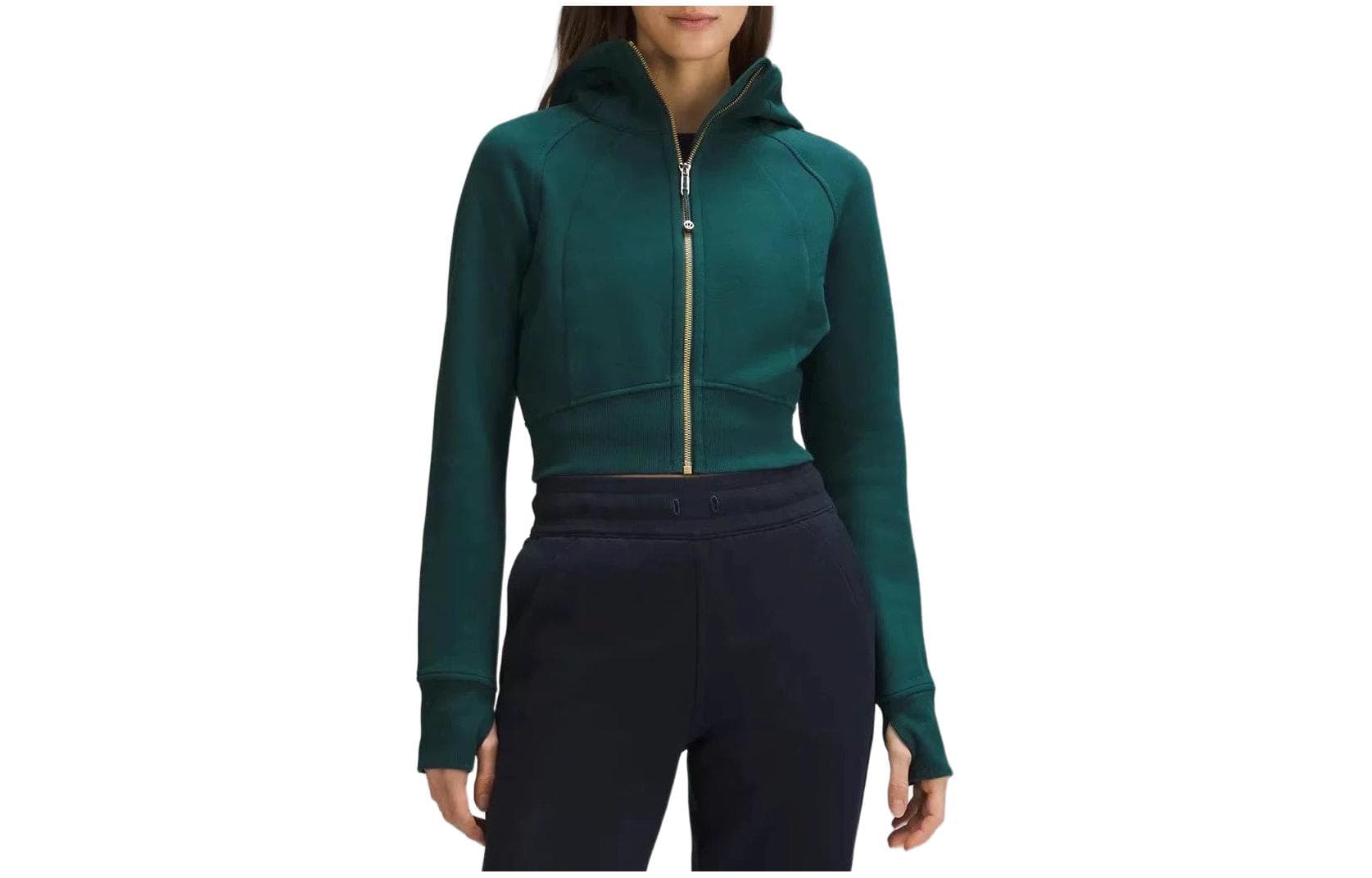 Куртка lululemon Scuba Full-Zip Cropped Hoodie - изображение 1