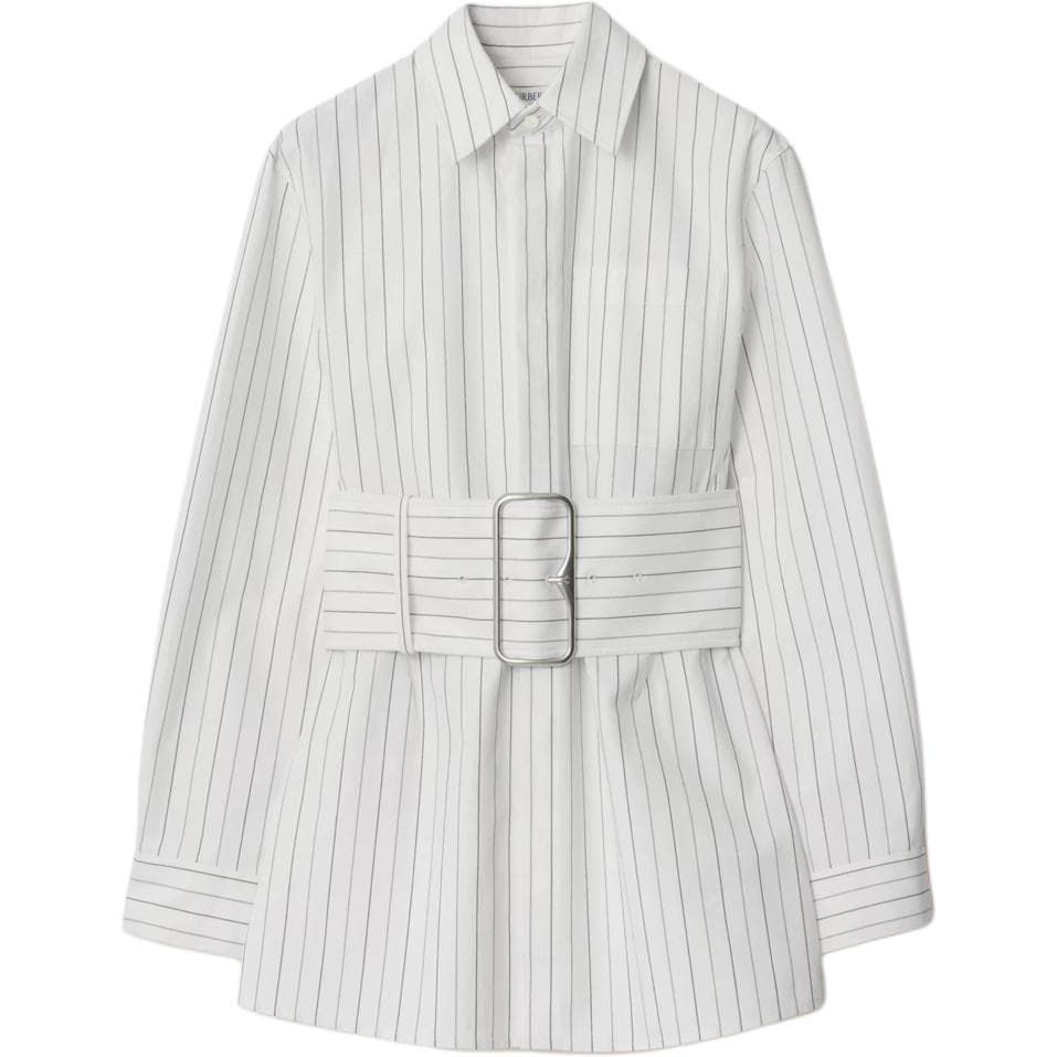 Блузка Burberry Белые Женские Рубашки - изображение 1
