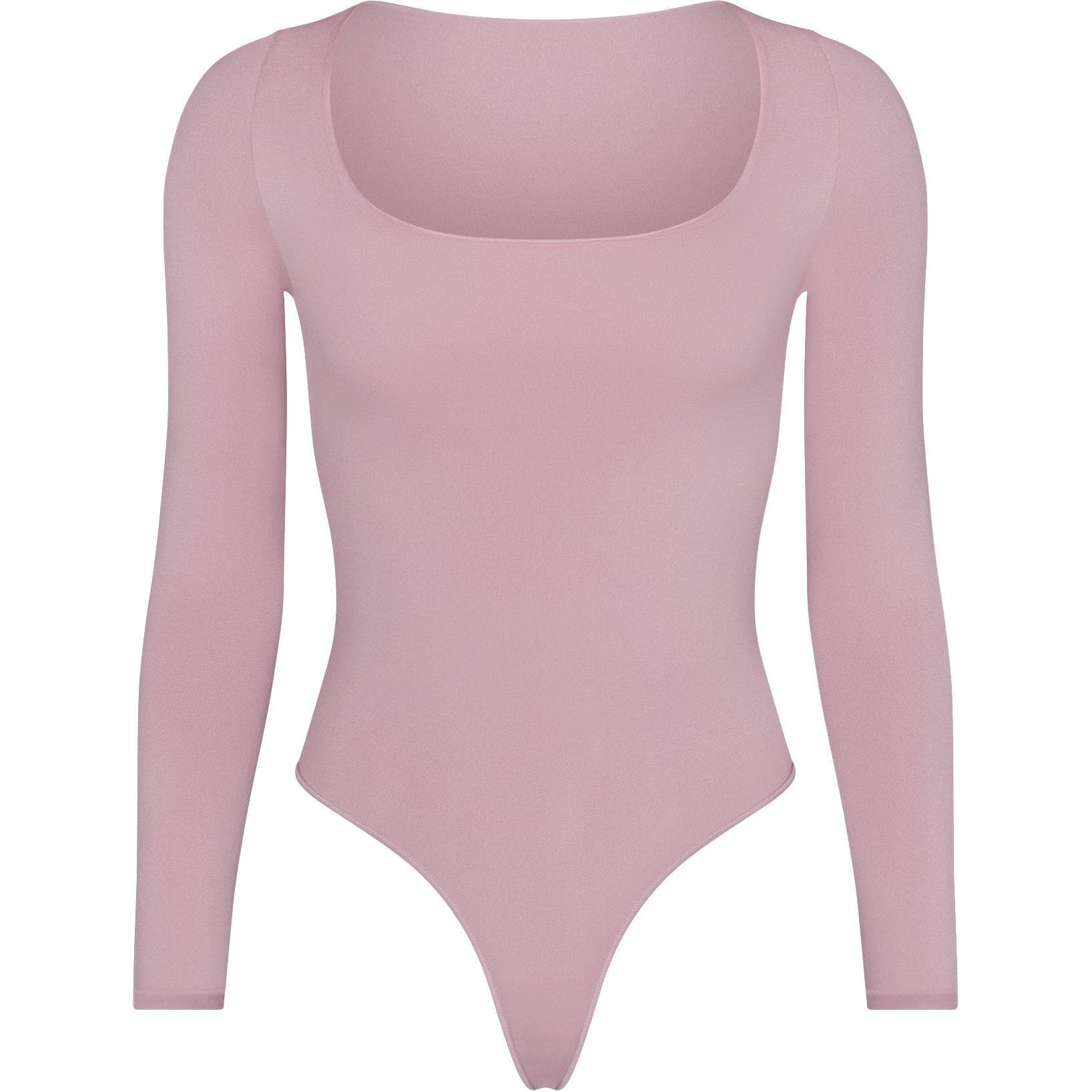 SKIMS FW24 Essential Длинный Рукав V-образный вырез Комбинезон BODYSUIT Женский Цвет "Дуск Наступление ночи" - изображение 1
