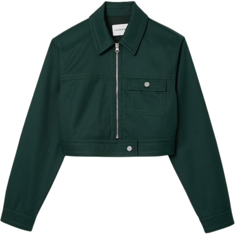 Куртка LACOSTE Куртки и Пальто Женские Простые Зеленые - изображение 1