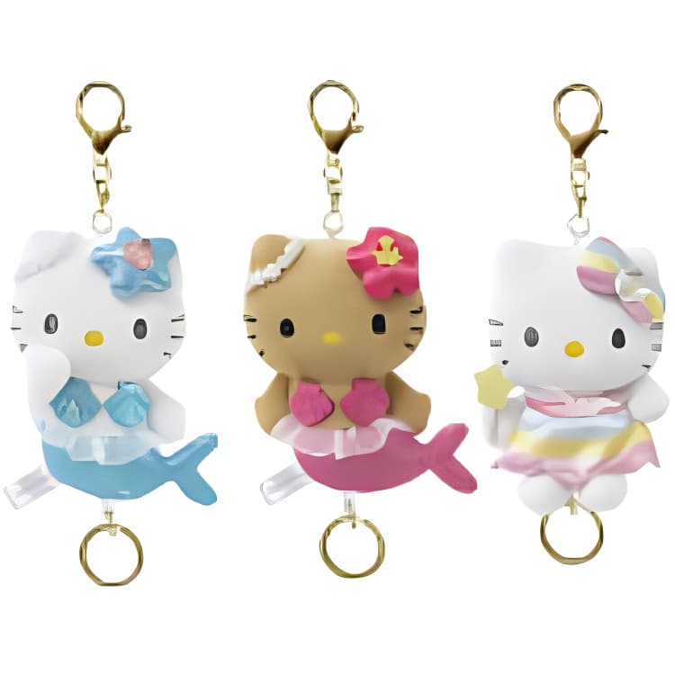 Санрио Hello Kitty Hello Kitty Длинноногая наследница Ангел выдвижная нижняя заколка коллекция русалка розовый эльф - изображение 2