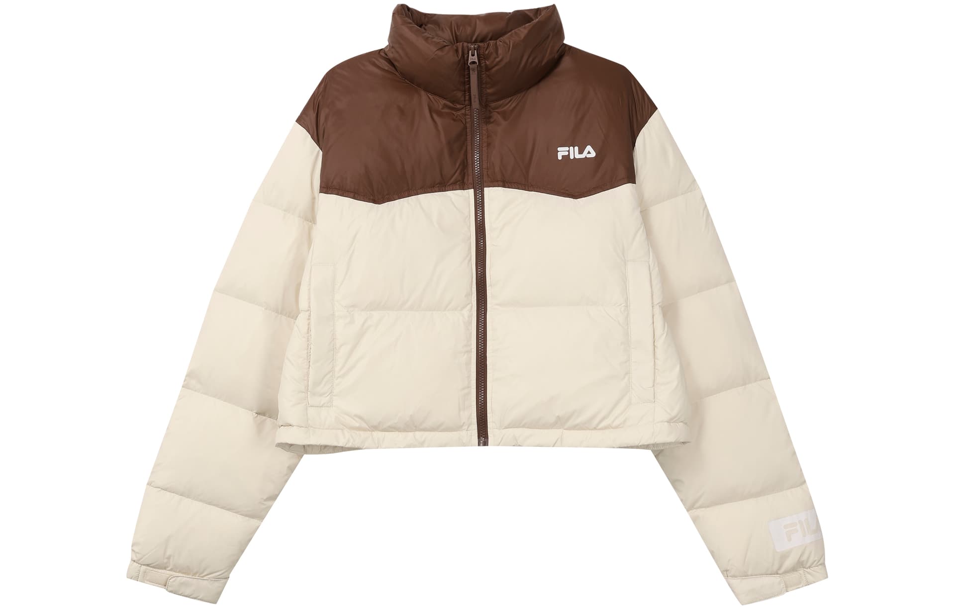 Пуховик FILA ORIGINALE Пуховик Женский Пшенично-соломенный Бежевый - изображение 1