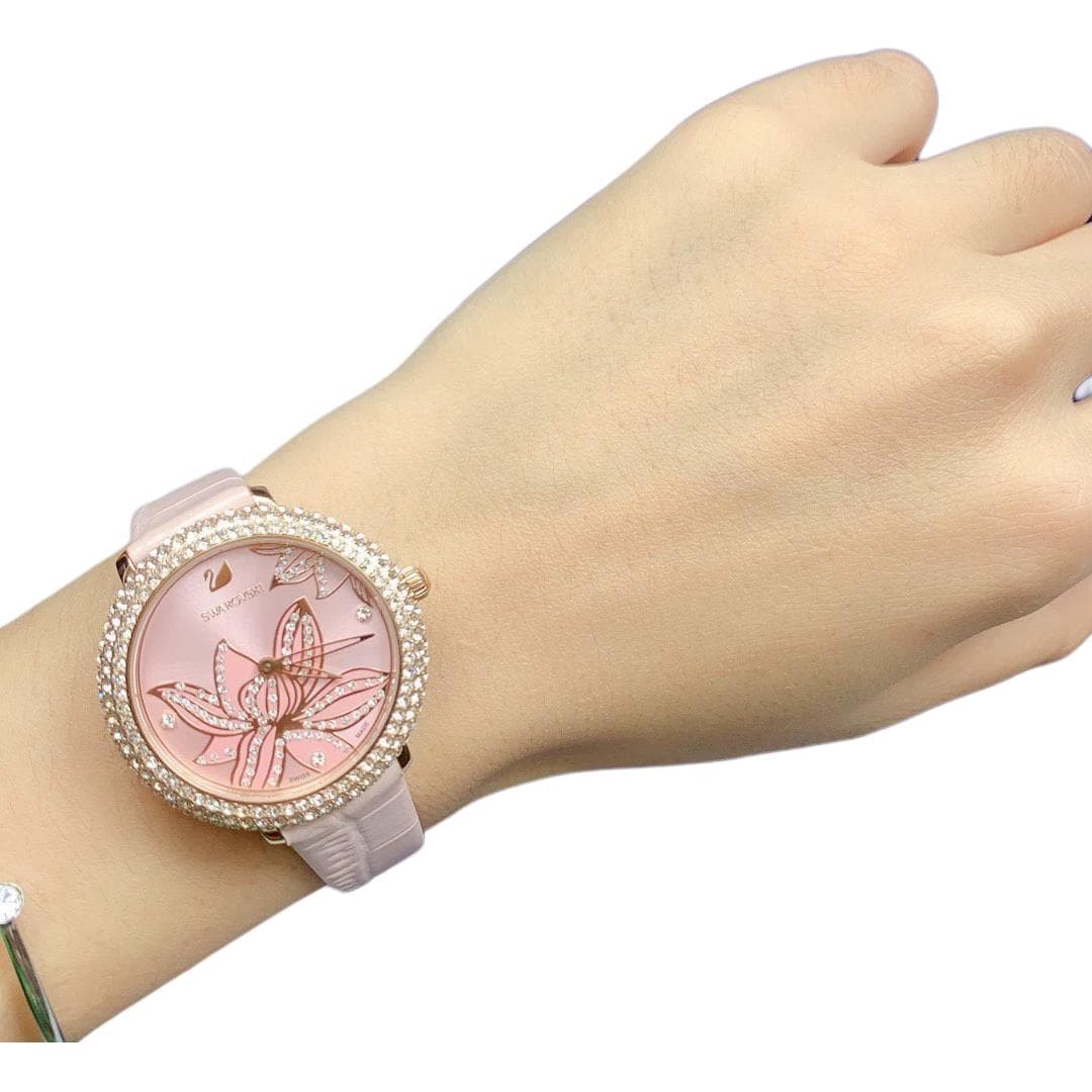 Механические часы Swarovski Quartz Watch 34mm Pink Dial - изображение 3