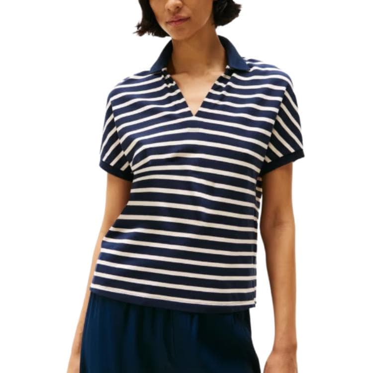 Tommy Hilfiger SS25 Поло Женское Синее - изображение 1
