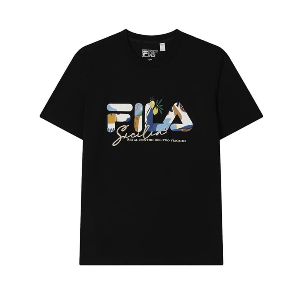 Футболка Fila Heritage T-Shirt Унисекс Глубокий Черный - изображение 1