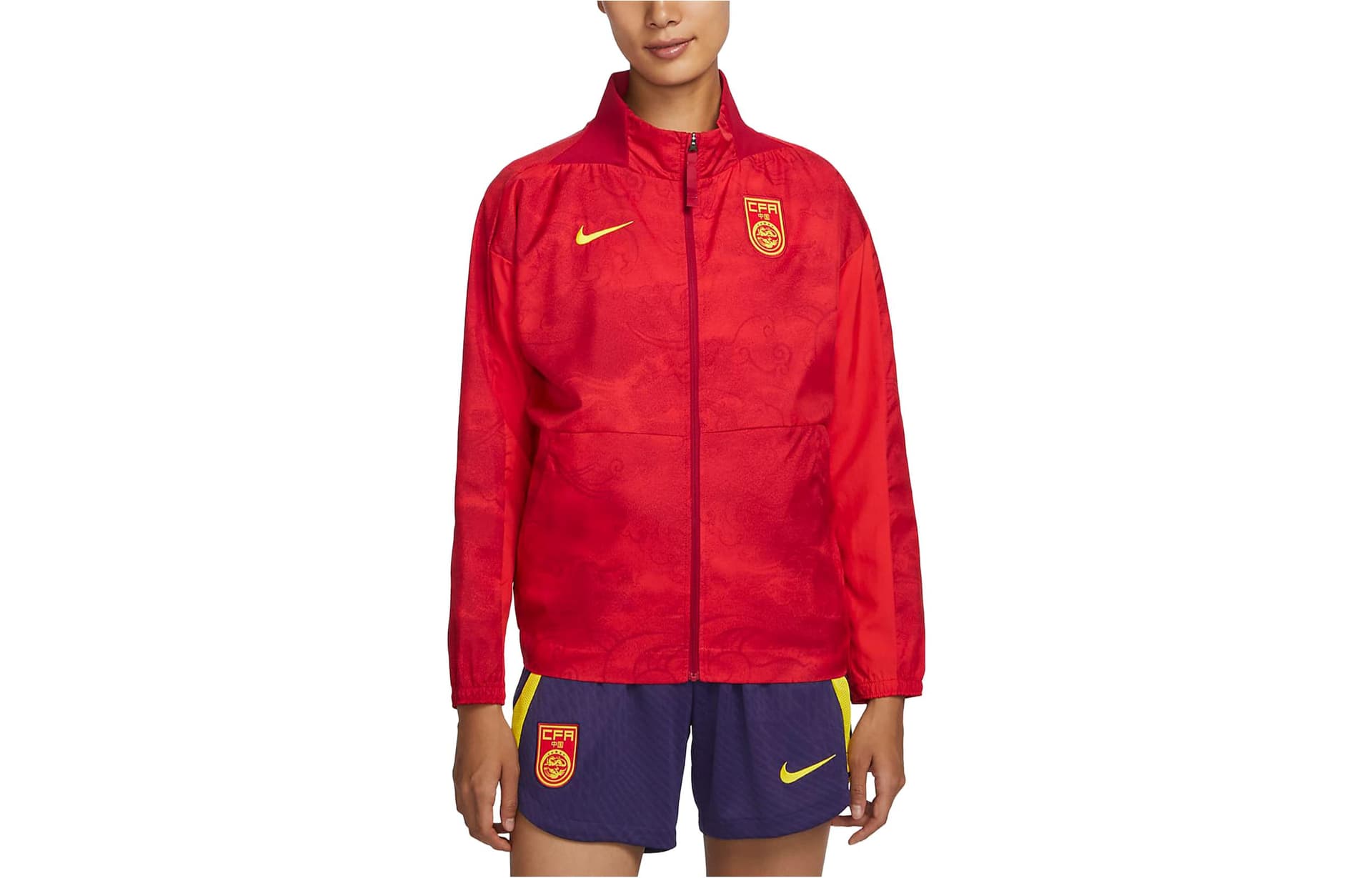 Куртка NIKE Фитнес-красные Женские Куртки - изображение 3