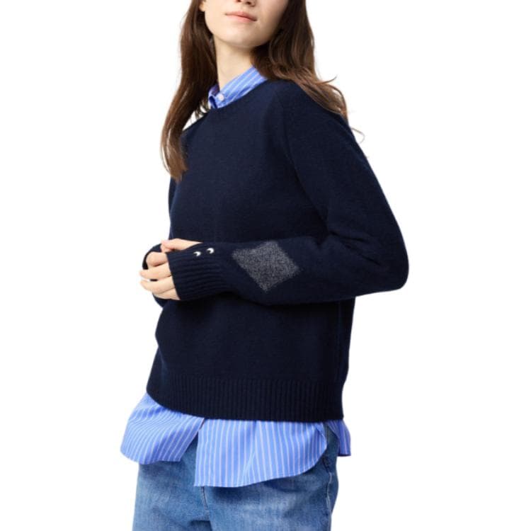 UNIQLO Темно-синий Женские кашемировые свитеры - изображение 1