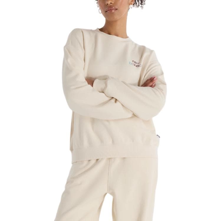 Худи New Balance French Terry FW24 Худи-ханьфу Женское Платье Экрю - изображение 1