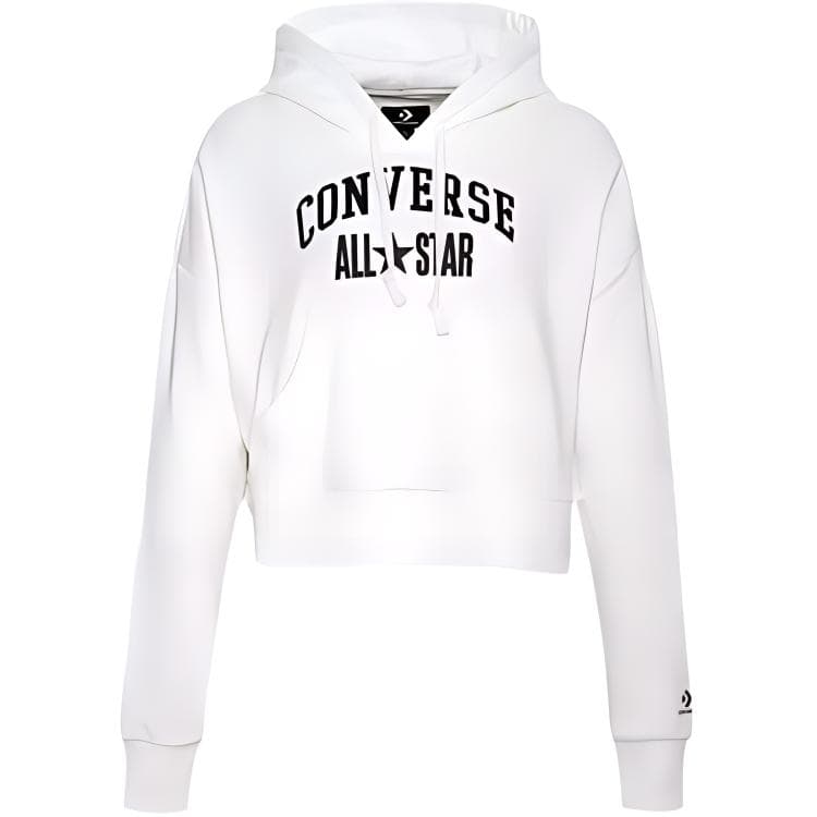 Худи Converse Толстовка с капюшоном и надписью Женский Белый - изображение 1
