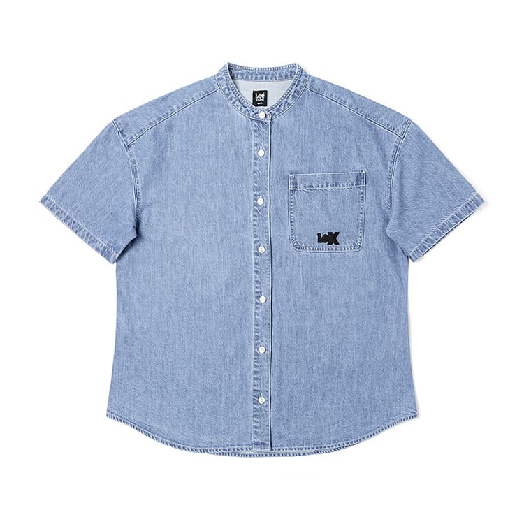 Блузка Lee SS25 Рубашка Женская Средняя Светло-Синяя - изображение 1