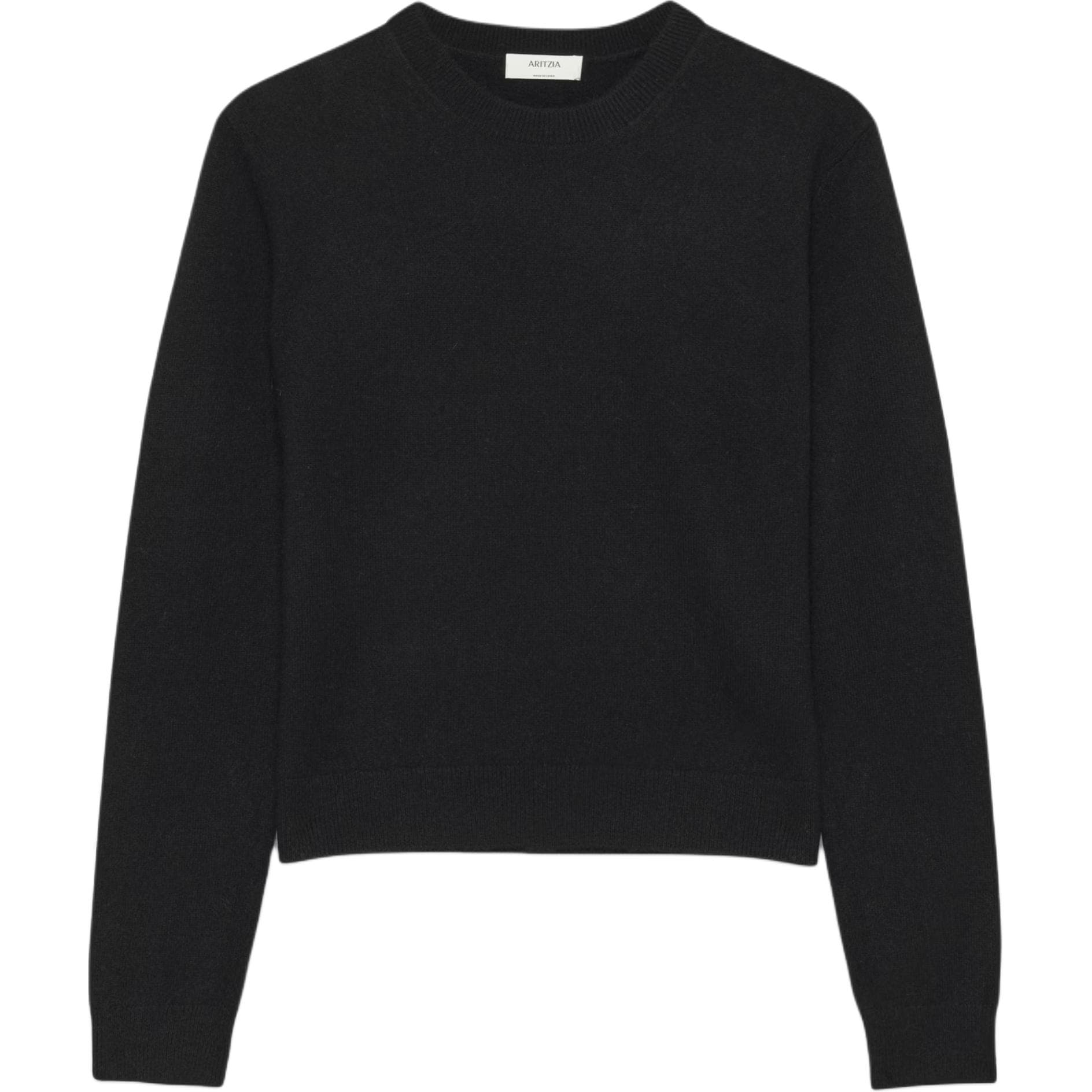 ARITZIA Плюшевый круглый узор Bare Плюшевый круглый узор Средний Плюшевый круглый узор Свитер Женский Черный - изображение 1