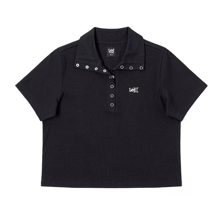 Lee SS25 Polo Pine Женское Черное - изображение 1