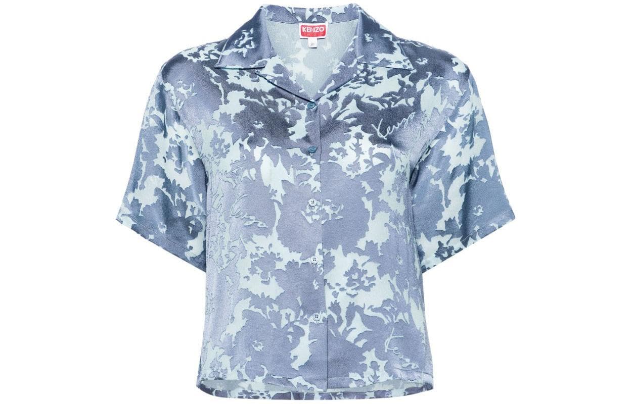 Блузка KENZO SS24 Рубашка Женская Protégé Blue - изображение 1