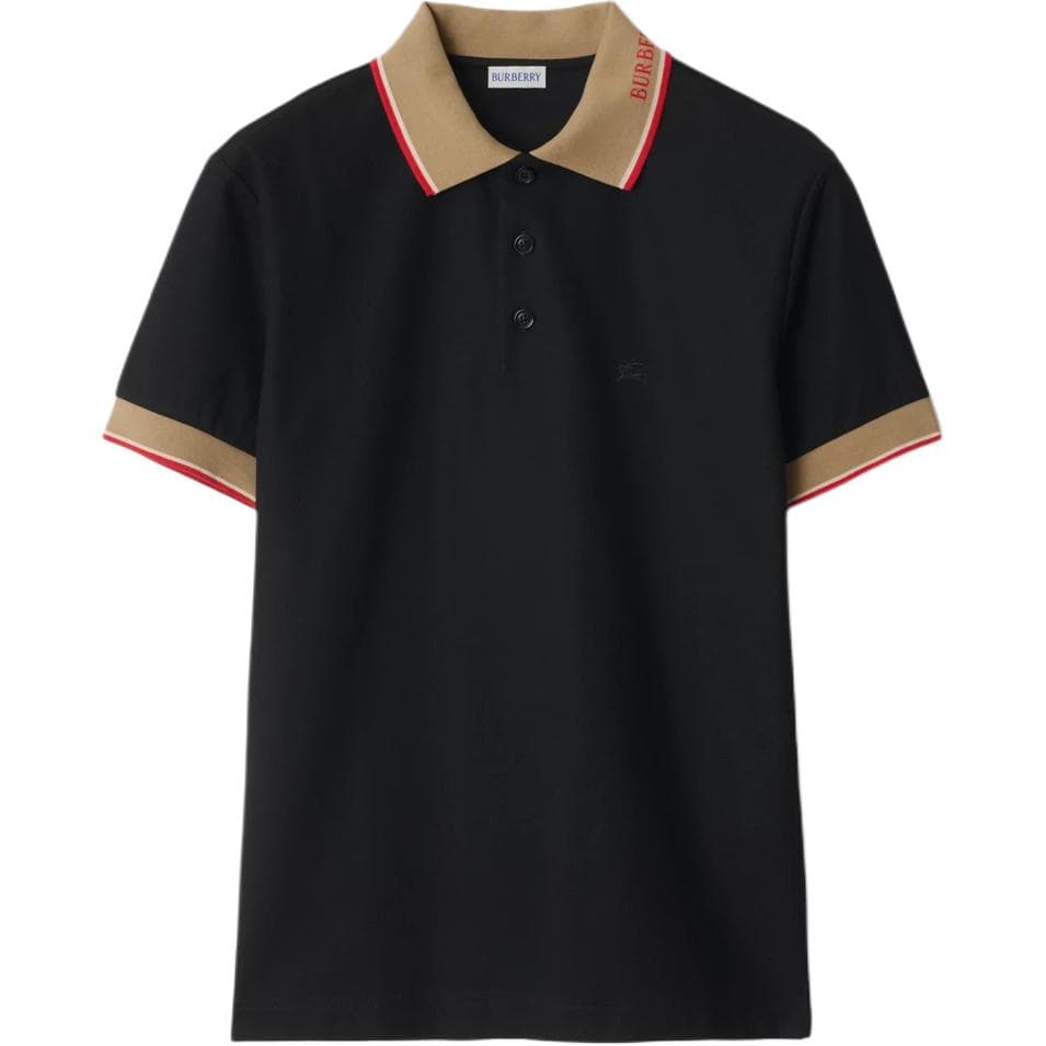 Поло Burberry SS25 Polo Классическая версия Мужской Черный - изображение 1