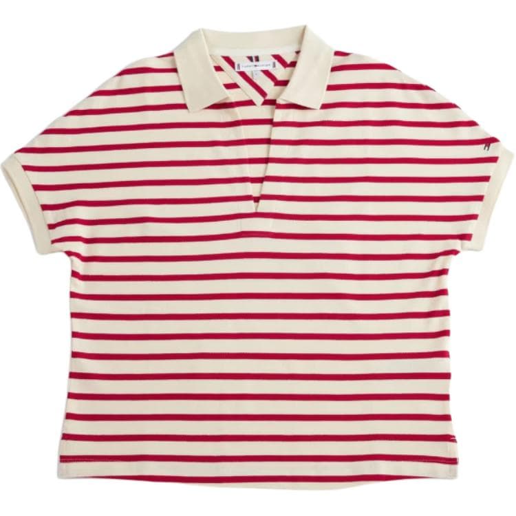 Tommy Hilfiger SS25 Поло Женское Красное - изображение 1