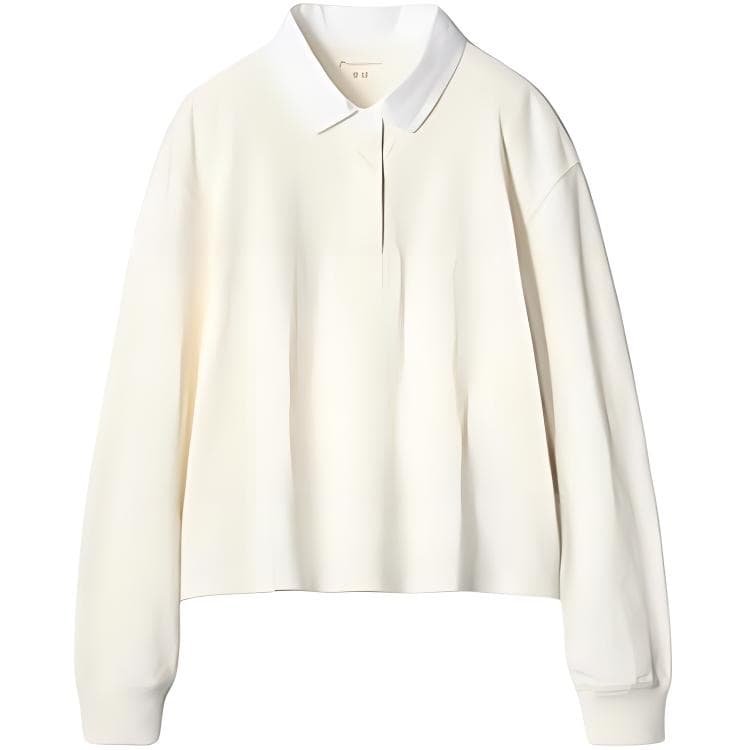 UNIQLO X JW Anderson SS25 Поло Женское Белое - изображение 1