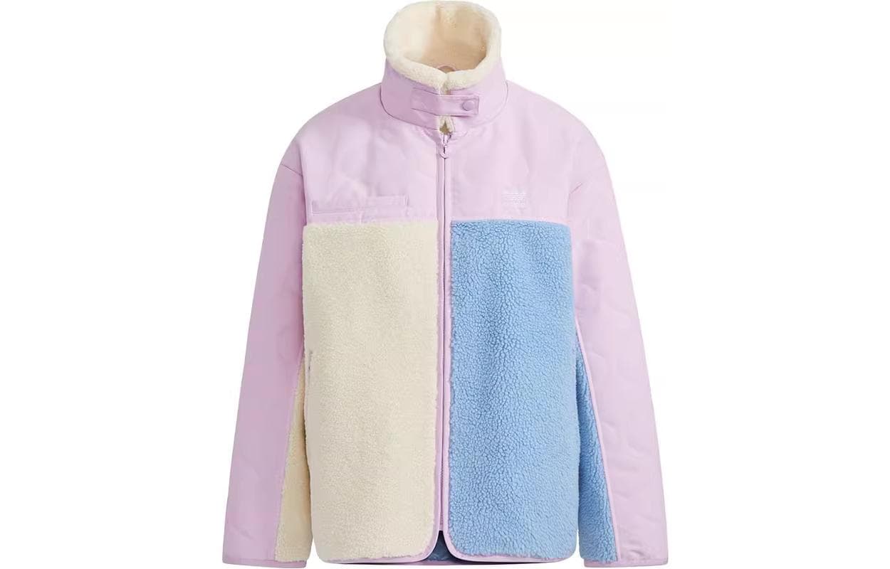 Куртка Adidas Originals Шерпа Куртка Женская Розовая - изображение 1