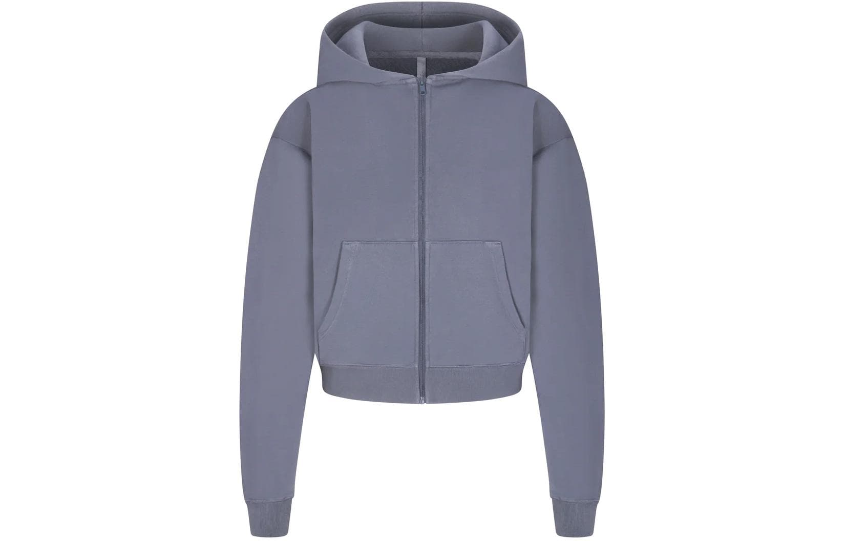 Худи SKIMS FRENCH TERRY CLASSIC ZIP UP HOODIE STEEL BLUE - изображение 1