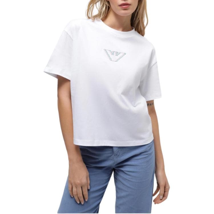 Футболка EMPORIO ARMANI T-рубашка Женская Белая - изображение 1