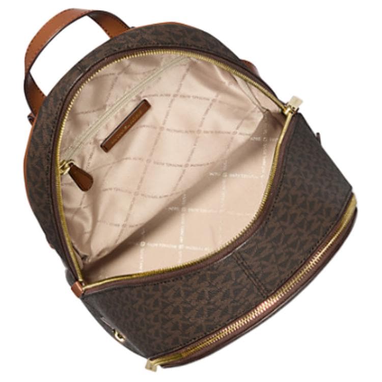 Рюкзак MICHAEL KORS Rhea Покрытый холст Рюкзак Средний Женские Коричневый - изображение 3