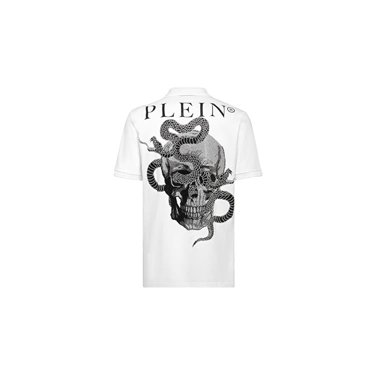Поло PHILIPP PLEIN Мужское Поло Белое - изображение 2