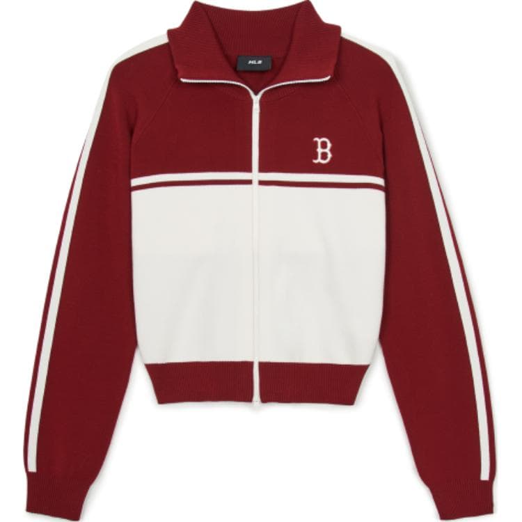 Куртка MLB Varsity Boston Red Sox Куртки и Пальто Женские Бордовый - изображение 1