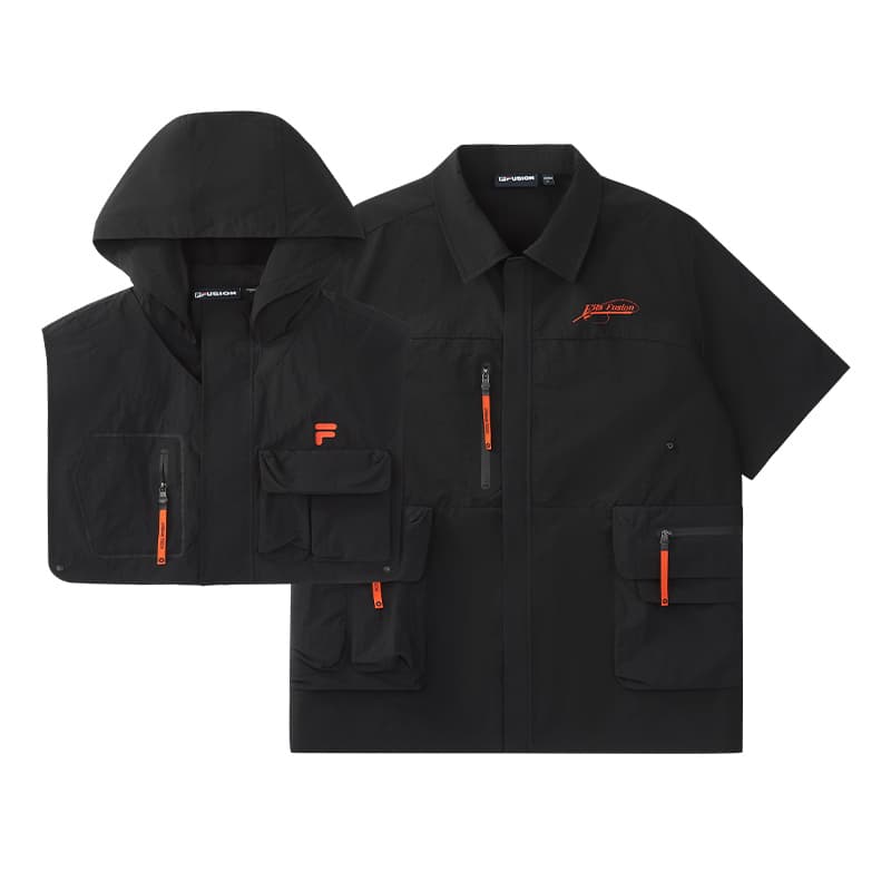 Рубашка FILA FUSION FILA FUSION X Рубашка Мужская Глубокий Черный - изображение 1