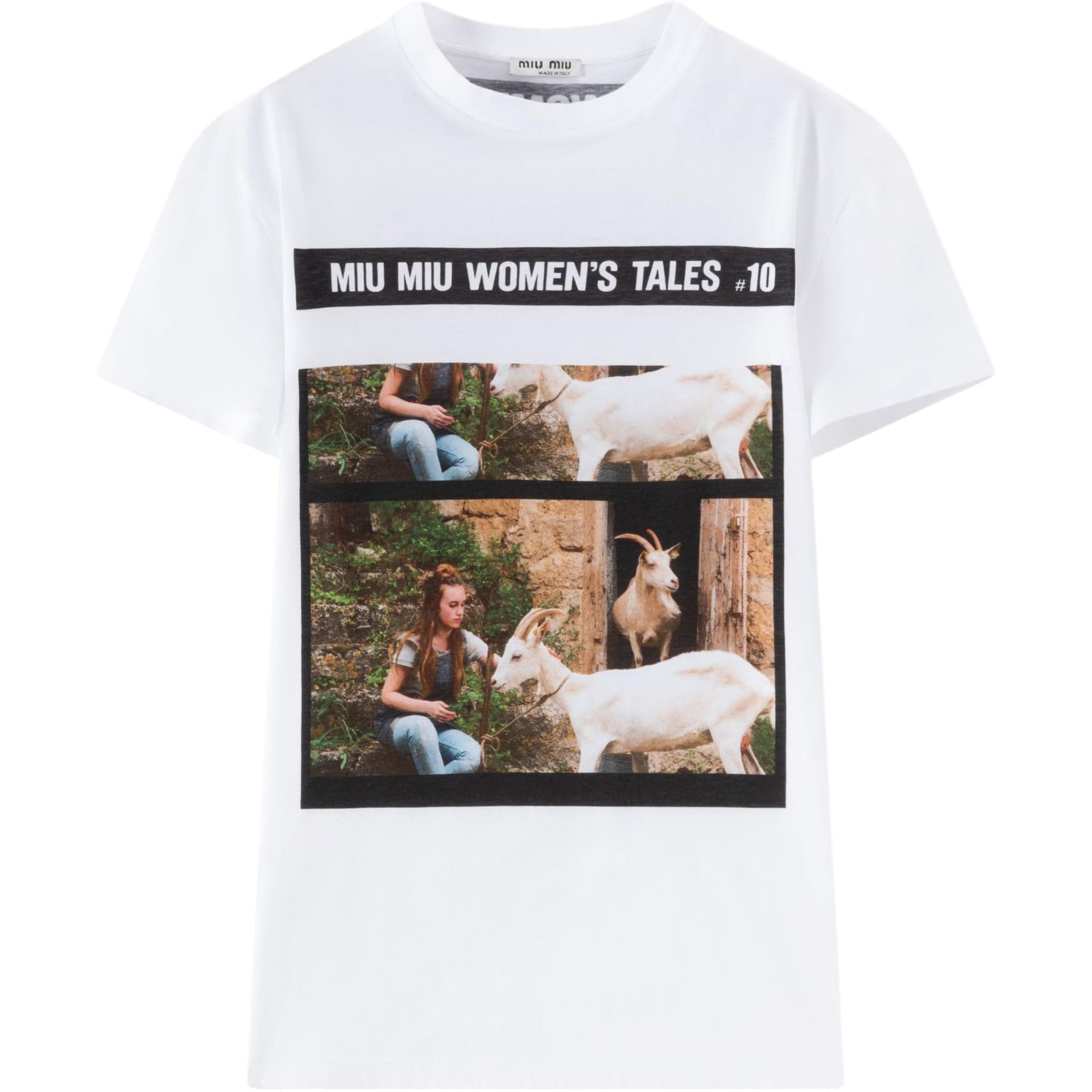 Футболка Miu Miu SS23 T-Shirt White - изображение 1