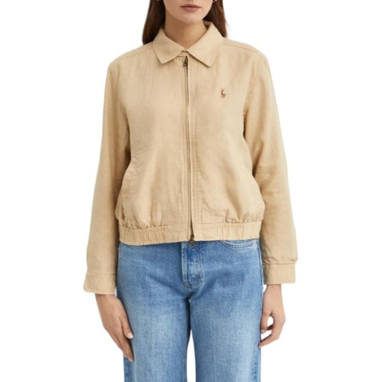 Куртка Polo Ralph Lauren Куртки и Пальто Свободного кроя Женские Бежевые - изображение 2