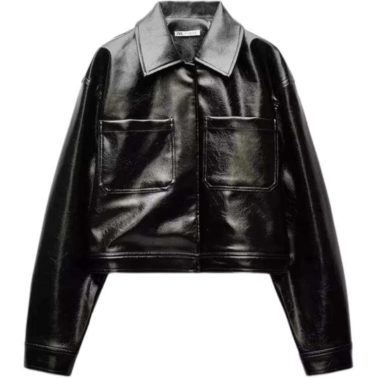 Куртка ZARA Куртки и Пальто Женские Черные - изображение 1