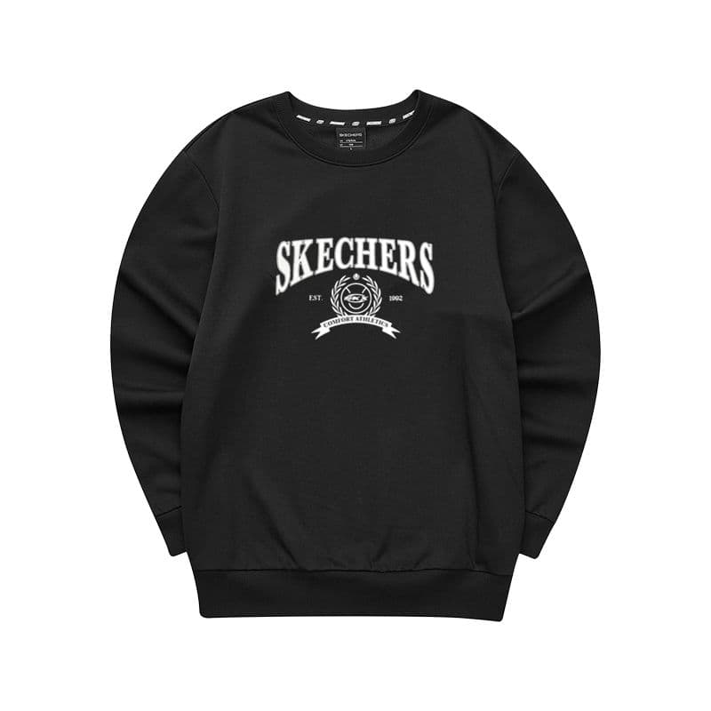 Худи Skechers Письмо С флисовой подкладкой Повседневное Спортивное Длинное рукавное Толстовка Женское - изображение 1