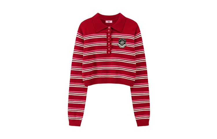 Кофта CHUU Red Stripes Women's Knitwear CHUU Красные Полосы Женская Трикотаж - изображение 1