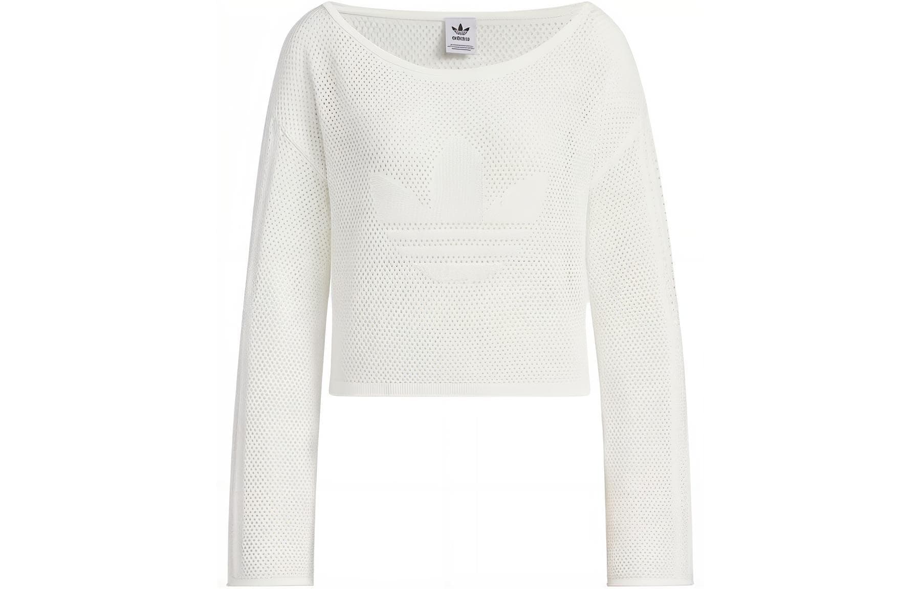 Кофта adidas originals Knit Sheer Long Sleeve Top logo - изображение 1