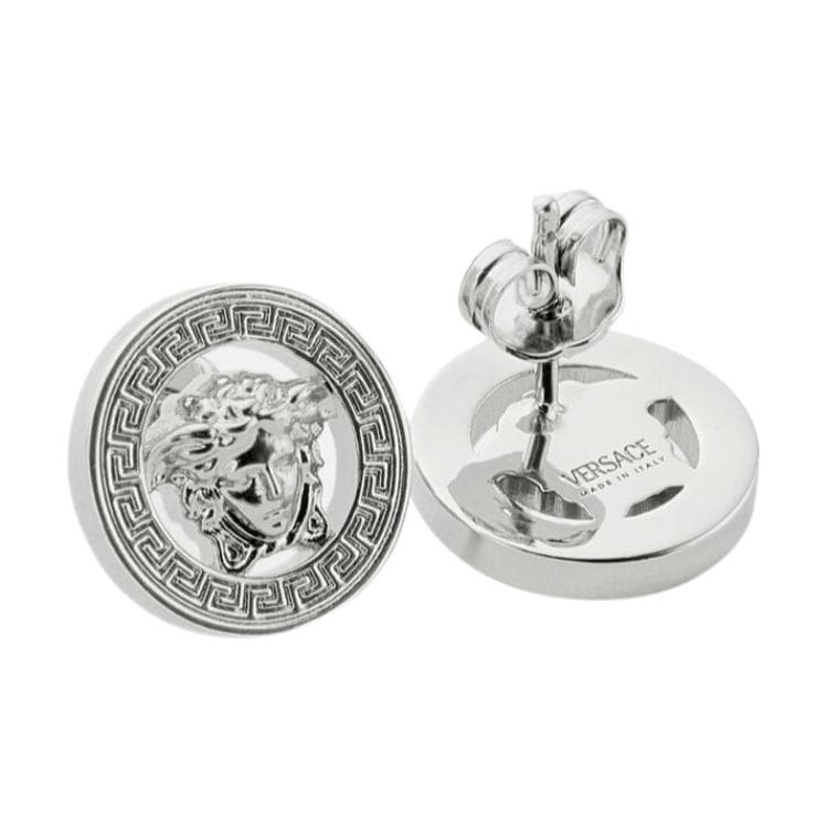 Серьги VERSACE Металл Серьги-гвоздики Унисекс Серебряный - изображение 2