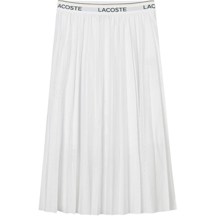 Юбка LACOSTE SS25 Повседневная длинная юбка женская белая - изображение 2
