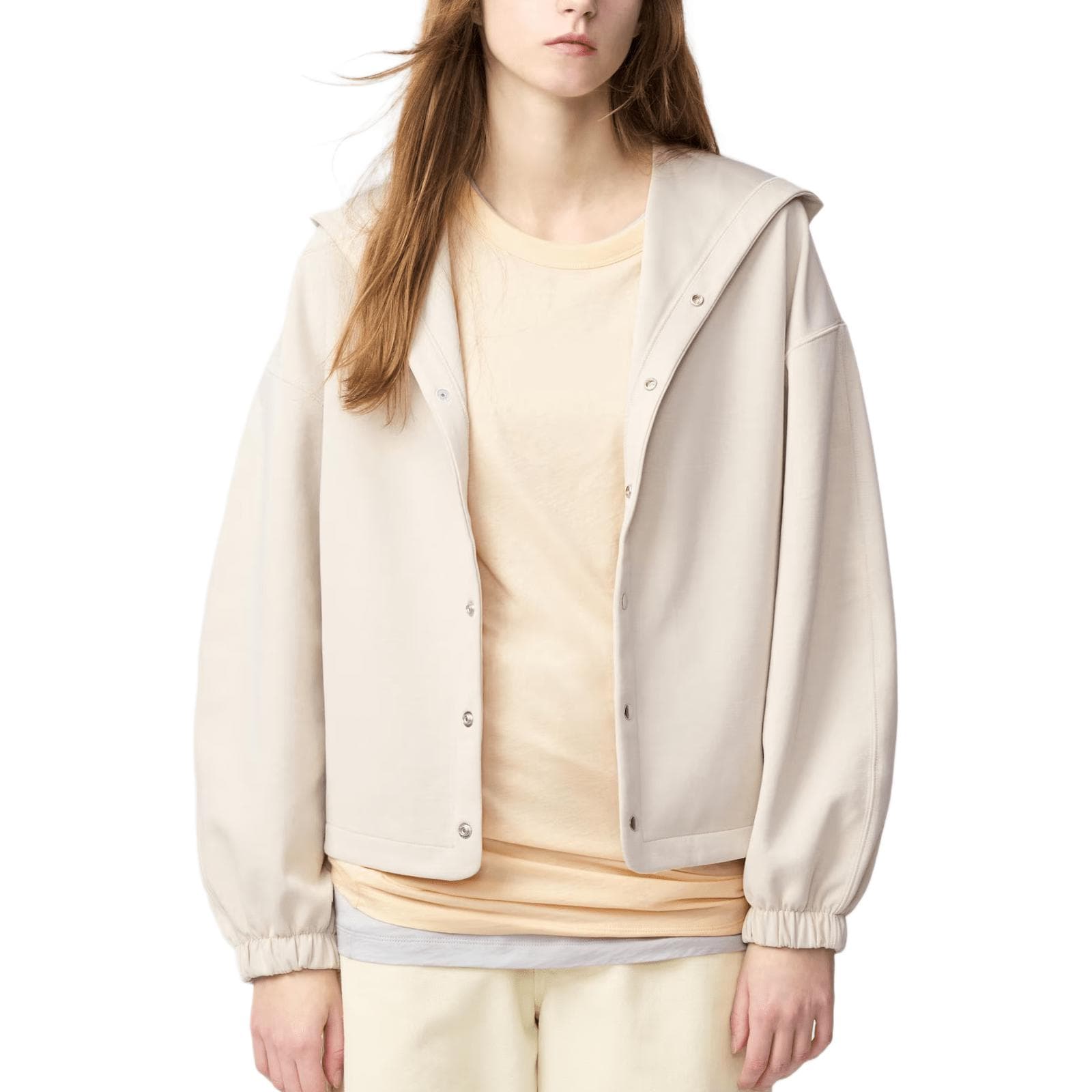 Куртка UNIQLO U Бежевый Женские Куртки - изображение 1