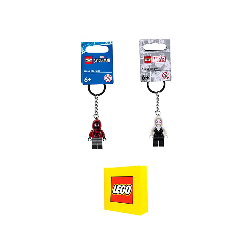 LEGO x MARVEL Супергерой MARVEL Человек-паук MILES MORALES + GWEN Брелок Подвеска Фигурки-конструкторы 0 300 шт - изображение 2