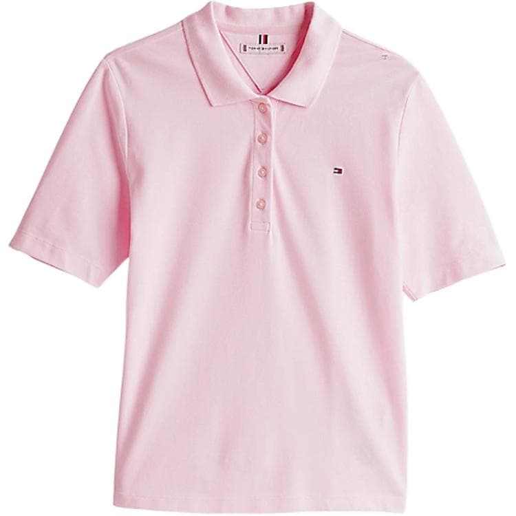 Поло Tommy Hilfiger Женское Светло-Розовое - изображение 1